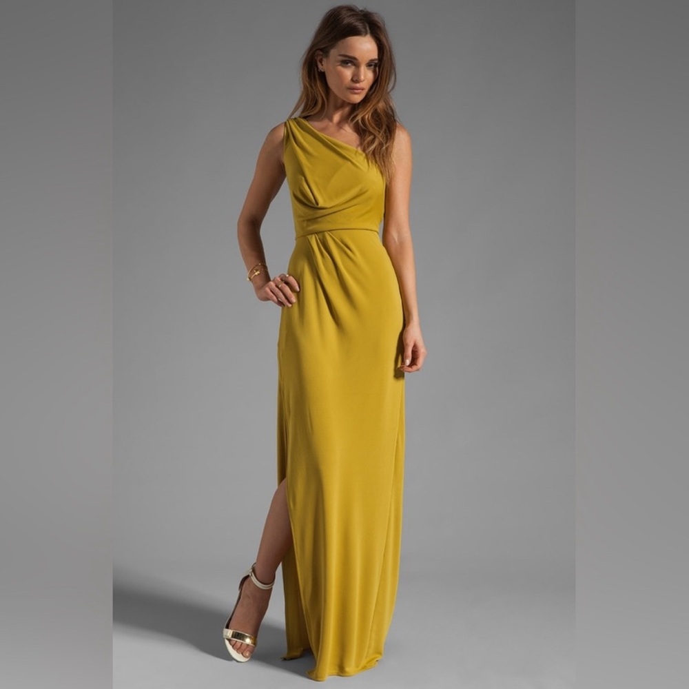 BCBG Maxazria Snejana Maxi Dress One Shoulder